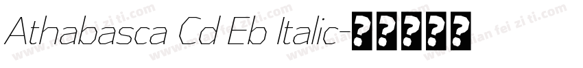 Athabasca Cd Eb Italic字体转换